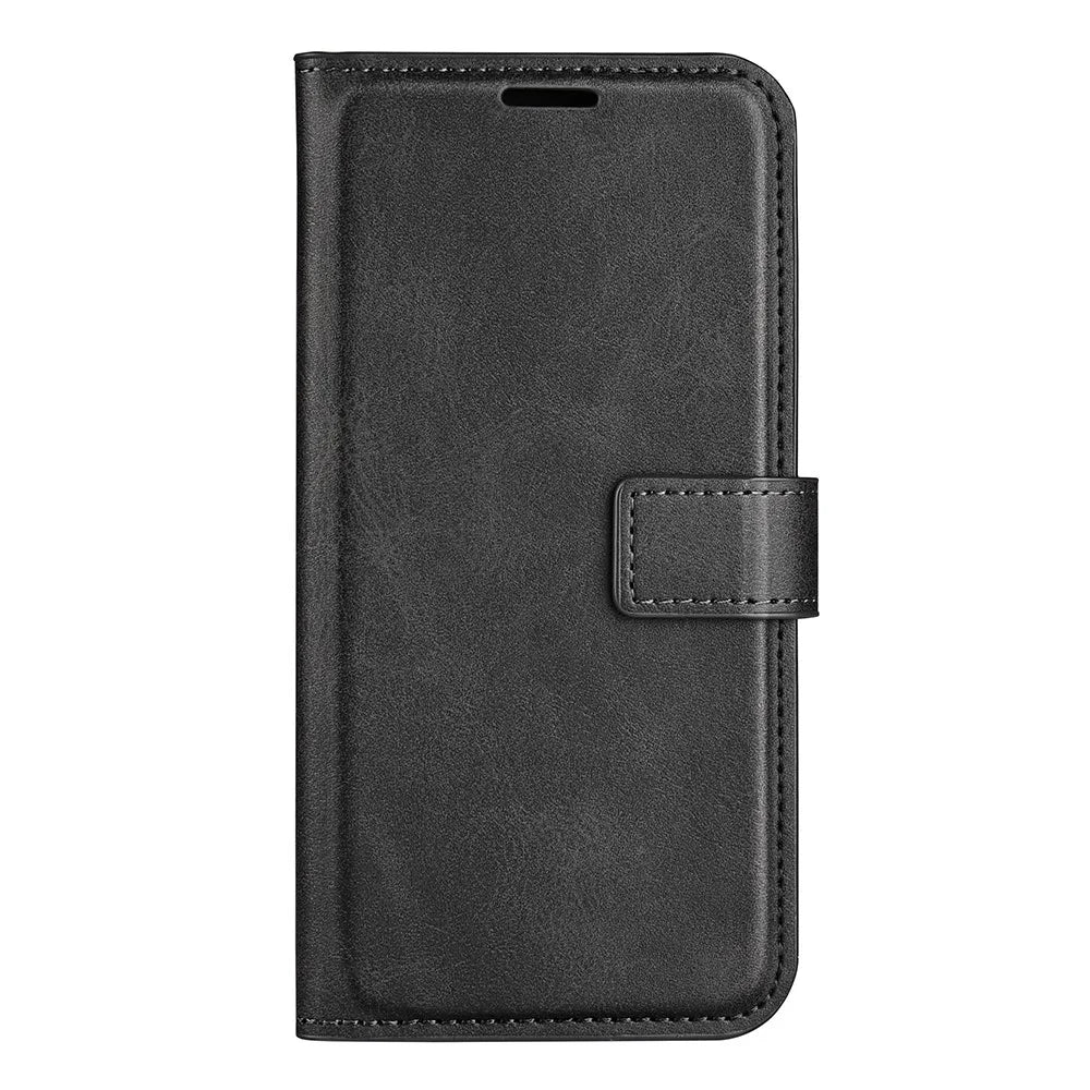 For Samsung Galaxy A13 4G Wallet Foldable Stand Design Scratch-resistant Leather Case Phone Cover - Black - 2