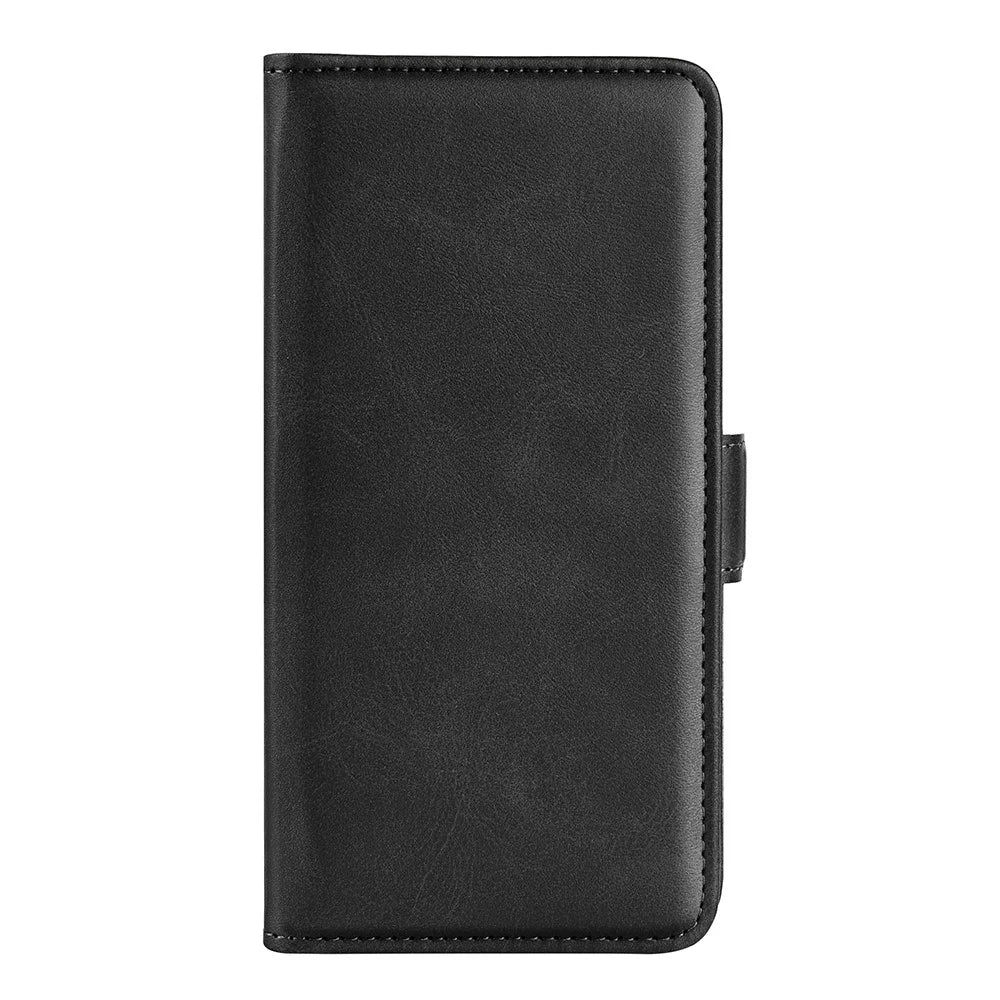 For Samsung Galaxy A13 4G Stand Wallet Design PU Leather Magnetic Double Clasps Case Phone Cover - Black - 2