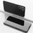 For Samsung Galaxy S22+ 5G Flip Leather Cover with Stand Full Body Protective Phone Case - Black - 1