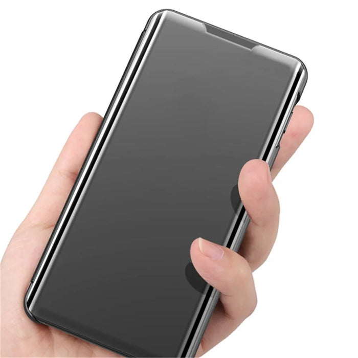 For Samsung Galaxy S22+ 5G Flip Leather Cover with Stand Full Body Protective Phone Case - Black - 5