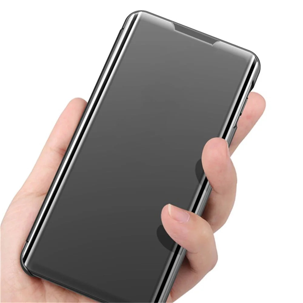 For Samsung Galaxy S22 Ultra 5G Flip Leather Cover with Stand Full Body Protective Phone Case - Black - 5
