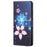 For Samsung Galaxy A13 4G 3D Pattern Printing PU Leather + TPU Phone Case Cross Texture Stand Wallet Protective Cover with Strap - Flower - 2