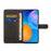 For Samsung Galaxy A13 4G 3D Pattern Printing PU Leather + TPU Phone Case Cross Texture Stand Wallet Protective Cover with Strap - Flower - 4