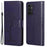 For Samsung Galaxy A13 4G Owl Tree Pattern Imprinted Magnetic Clasp PU Leather Phone Case Stand Wallet Cover with Strap - Dark Purple - 1