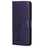 For Samsung Galaxy A13 4G Owl Tree Pattern Imprinted Magnetic Clasp PU Leather Phone Case Stand Wallet Cover with Strap - Dark Purple - 2