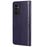 For Samsung Galaxy A13 4G Owl Tree Pattern Imprinted Magnetic Clasp PU Leather Phone Case Stand Wallet Cover with Strap - Dark Purple - 3
