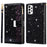 Drop-proof Laser Workmanship Starry Style Zipper Wallet Stand Leather Phone Case with Strap for Samsung Galaxy A53 5G - Black - 1