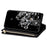 Drop-proof Laser Workmanship Starry Style Zipper Wallet Stand Leather Phone Case with Strap for Samsung Galaxy A53 5G - Black - 4