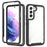 Anti-drop TPU + PC + Acrylic Hybrid Case Phone Cover for Samsung Galaxy S22 5G - Black - 1