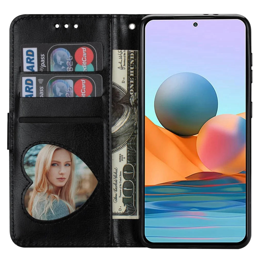For Samsung Galaxy A53 5G Glitter Sequins PU Leather + TPU Full Protection Stand Wallet Case with Zipper Pocket and Hand Strap - Black - 5