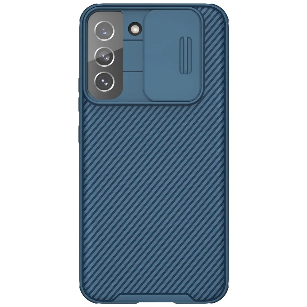 NILLKIN CamShield Pro for Samsung Galaxy S22+ 5G Protective PC+TPU Hybrid Phone Cover Case with Camera Protection Cover - Blue - 2