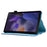 For Samsung Galaxy Tab A8 10.5 (2021) SM-X200 / SM-X205 Case Pattern Printing Stitching PU Leather Cover with Pen Holder - Bookshelf - 5