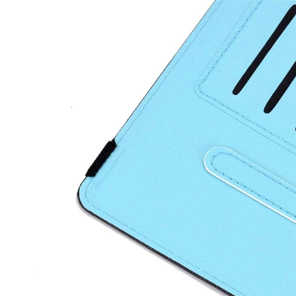 For Samsung Galaxy Tab A8 10.5 (2021) Pattern Printing Case Card Slots PU Leather Stand Folio Cover - Butterfly and Flower - 7