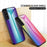 Carbon Fiber Texture Thin Light Tempered Glass Back Anti-Scratch PC+TPU Case Protective Cover for Samsung Galaxy S22 5G - Black - 5