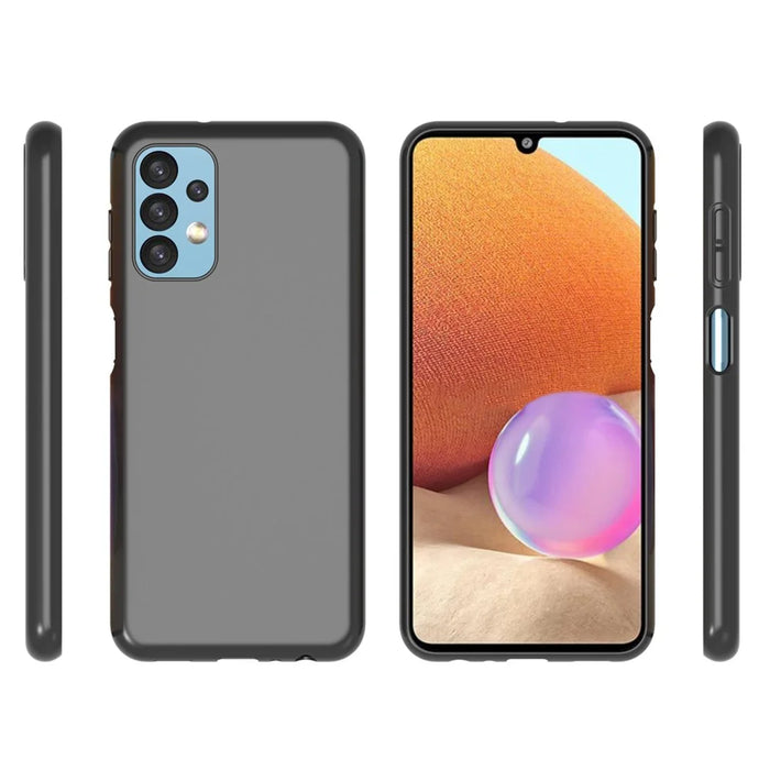 For Samsung Galaxy A13 4G 10Pcs/Pack Double-sided Matte Finish Mobile Phone TPU Case Protective Cover - Black - 7