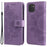 For Samsung Galaxy A03 (166.5mm) Case Floral Pattern PU Leather Wallet Stand Phone Cover - Purple - 1