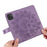 For Samsung Galaxy A03 (166.5mm) Case Floral Pattern PU Leather Wallet Stand Phone Cover - Purple - 6