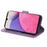 For Samsung Galaxy A33 5G Case Floral Pattern PU Leather Wallet Stand Phone Cover - Purple - 4