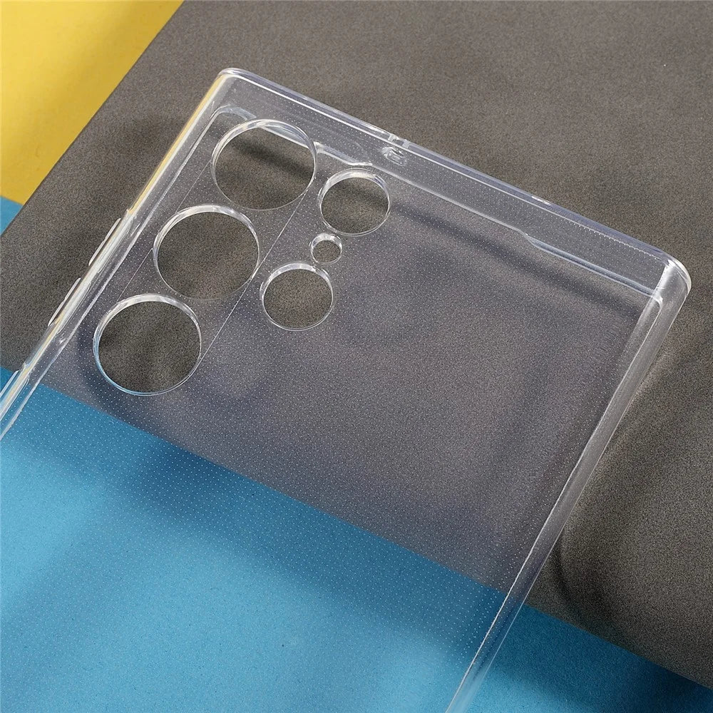 Shock Absorption 2.0mm Thick TPU Transparent Anti-Watermark Protective Phone Case for Samsung Galaxy S22 Ultra 5G - 4