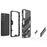 Soft TPU + Hard PC Back Phone Cover Anti-Scratch Cellphone Case with Kickstand for Samsung Galaxy S22+ 5G - Black - 5