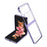 Shockproof Electroplating Folding Hard PC Phone Shell Mobile Phone Bag Case for Samsung Galaxy Z Flip3 5G - Purple - 1