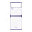 Shockproof Electroplating Folding Hard PC Phone Shell Mobile Phone Bag Case for Samsung Galaxy Z Flip3 5G - Purple - 2