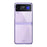 Shockproof Electroplating Folding Hard PC Phone Shell Mobile Phone Bag Case for Samsung Galaxy Z Flip3 5G - Purple - 3