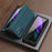Full Protection Hinge Design Hard PC Folding Phone Case Cover with Glass Screen Protector for Samsung Galaxy Z Fold2 5G - Black - 6