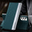 Auto Absorption PU Leather Foldable Stand Phone Case Shell for Samsung Galaxy A53 5G - Green - 2