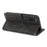 Stand PU Leather Wallet Case Magnetic Shockproof Cover with Wrist Strap for Samsung Galaxy A03s (164.2mm) - Black - 4