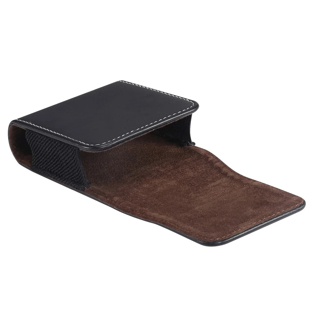 Microfiber Leather Vertical Flip Case Cell Phone Holster Belt Waist Bag for Samsung Galaxy Z Flip8 / Z Flip7 5G / Z Flip / Galaxy Z Flip3 5G / Motorola Razr 5G - 6