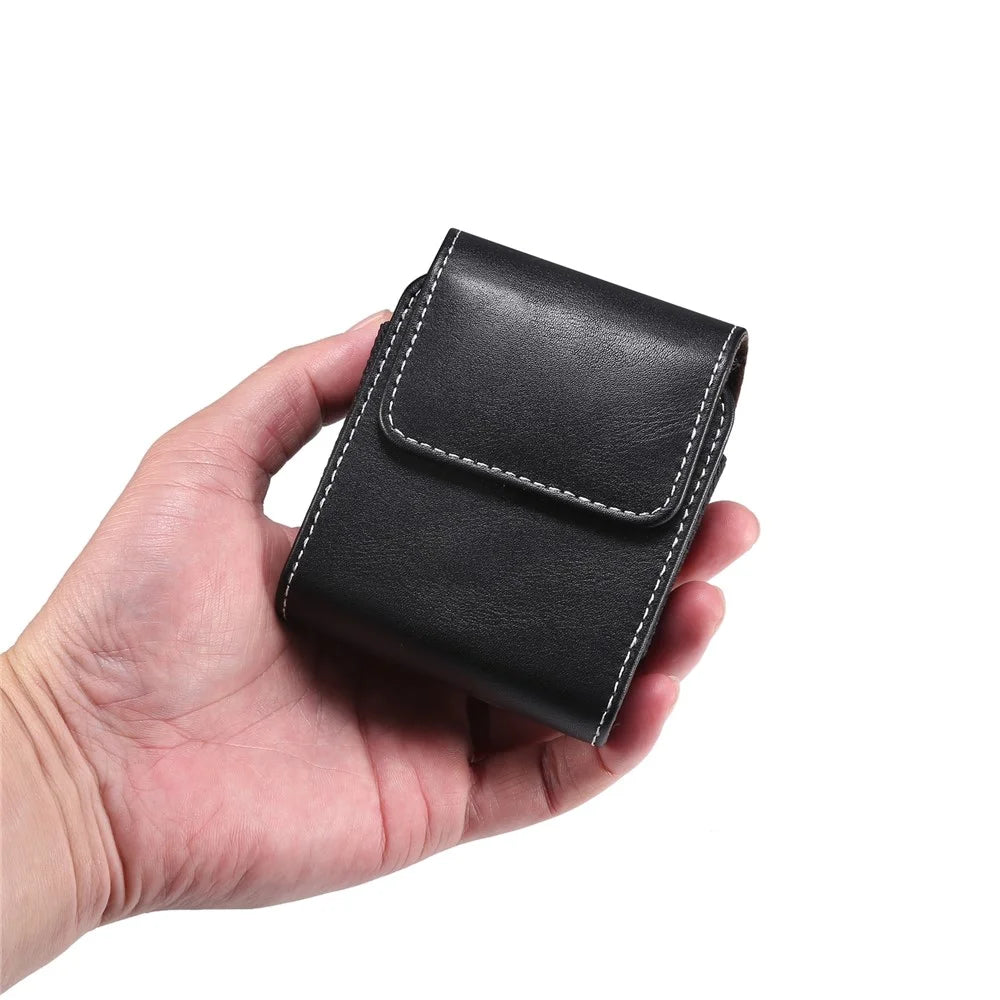 Microfiber Leather Vertical Flip Case Cell Phone Holster Belt Waist Bag for Samsung Galaxy Z Flip8 / Z Flip7 5G / Z Flip / Galaxy Z Flip3 5G / Motorola Razr 5G - 7
