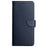 For Samsung Galaxy A13 4G Solid Color Nappa Texture Genuine Leather + TPU Phone Case Adjustable Stand Wallet Folio Flip Cover - Blue - 2