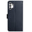 For Samsung Galaxy A13 4G Solid Color Nappa Texture Genuine Leather + TPU Phone Case Adjustable Stand Wallet Folio Flip Cover - Blue - 3