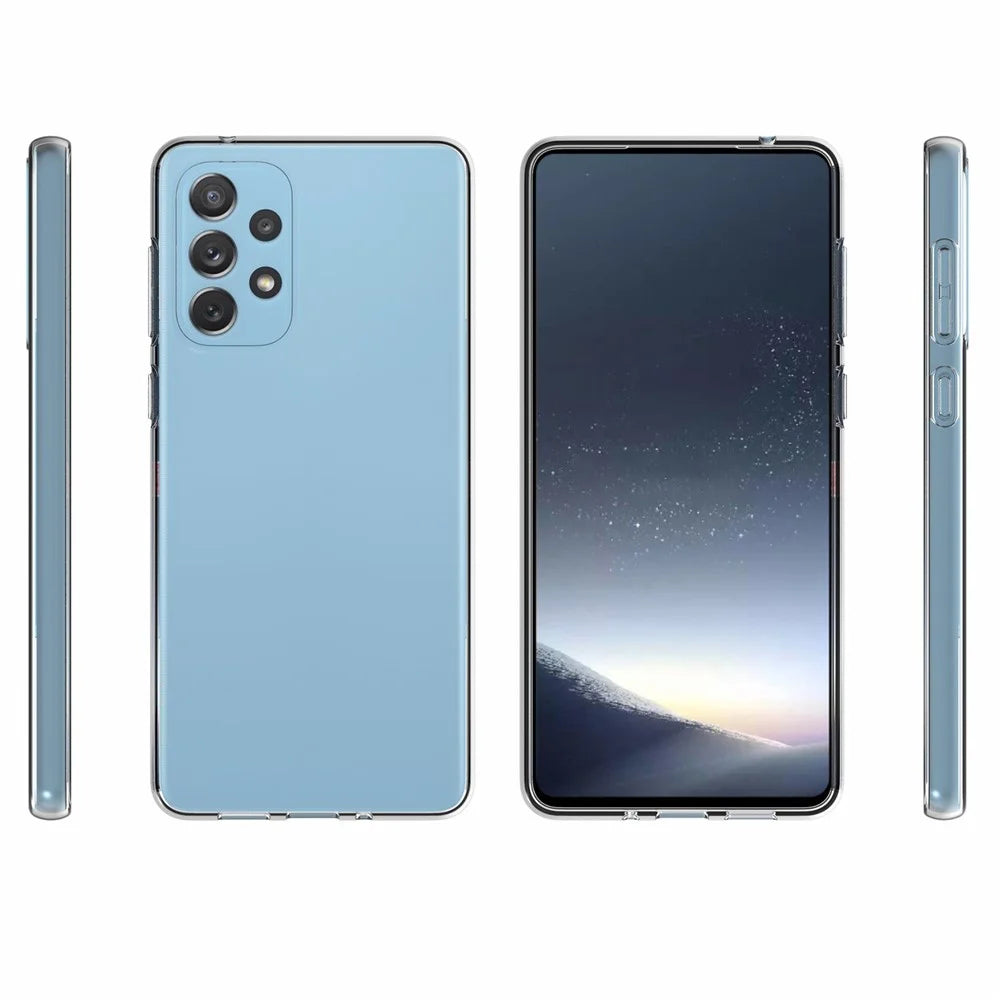 10Pcs/Pack Soft TPU Cover Inner Watermark-resistant Transparent Phone Case for Samsung Galaxy A73 5G - 7