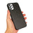 Light Slim Textured PU Leather Coated PC + TPU Phone Protective Case Cover for Samsung Galaxy A53 5G - Black - 3