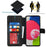 Magnetic Retro Matte PU Leather Stand Flip Cover Shockproof TPU Interior RFID Blocking Wallet Folio Case for Samsung Galaxy A53 5G - Black - 3
