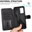 Magnetic Retro Matte PU Leather Stand Flip Cover Shockproof TPU Interior RFID Blocking Wallet Folio Case for Samsung Galaxy A53 5G - Black - 5