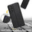 Magnetic Retro Matte PU Leather Stand Flip Cover Shockproof TPU Interior RFID Blocking Wallet Folio Case for Samsung Galaxy A53 5G - Black - 6