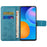 Scratch-resistant Imprinted Butterflies Flower PU Leather Wallet Function Phone Case Stand Shell for Samsung Galaxy A73 5G - Blue - 5
