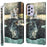 For Samsung Galaxy A13 4G 3D Pattern Printing Scratch-resistant Phone Case PU Leather Stand Phone Protector with Wallet Strap - Cat and Tiger - 1