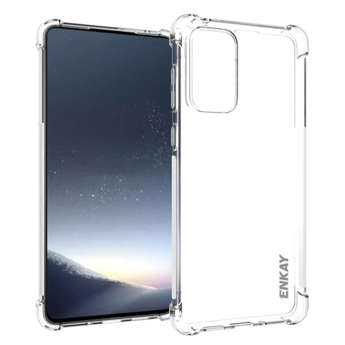 ENKAY HAT PRINCE Thickened Four Corners Anti-slip Side Strip Transparent TPU Case Protective Phone Cover for Samsung Galaxy A73 - 1