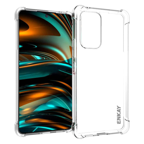 ENKAY HAT PRINCE Shockproof Reinforced Corners Anti-slip Side Strip Transparent TPU Case Phone Cover for Samsung Galaxy A53 5G - 1