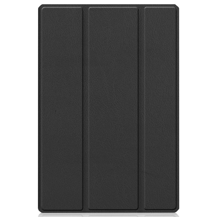 For Samsung Galaxy Tab A8 10.5 (2021) PU Leather Tri-fold Stand Tablet Case Smart Auto Wake / Sleep Folio Cover - Black - 2