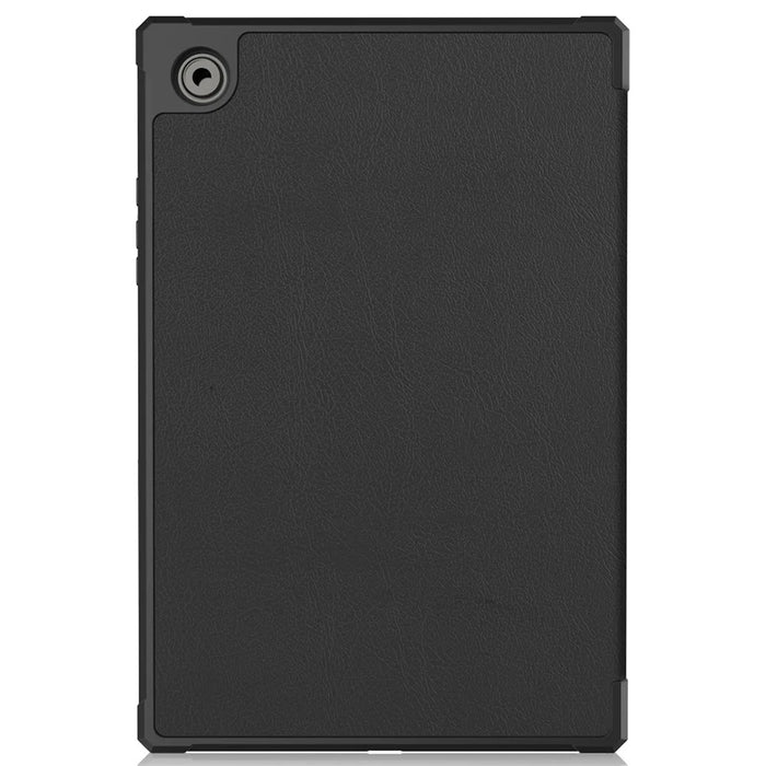 For Samsung Galaxy Tab A8 10.5 (2021) PU Leather Tri-fold Stand Tablet Case Smart Auto Wake / Sleep Folio Cover - Black - 3