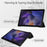 For Samsung Galaxy Tab A8 10.5 (2021) PU Leather Stand Cover Clear Hard Back Protective Case with Auto Wake / Sleep - Black - 3