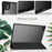For Samsung Galaxy Tab A8 10.5 (2021) PU Leather Stand Cover Clear Hard Back Protective Case with Auto Wake / Sleep - Black - 4