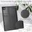 For Samsung Galaxy Tab A8 10.5 (2021) PU Leather Stand Cover Clear Hard Back Protective Case with Auto Wake / Sleep - Black - 7