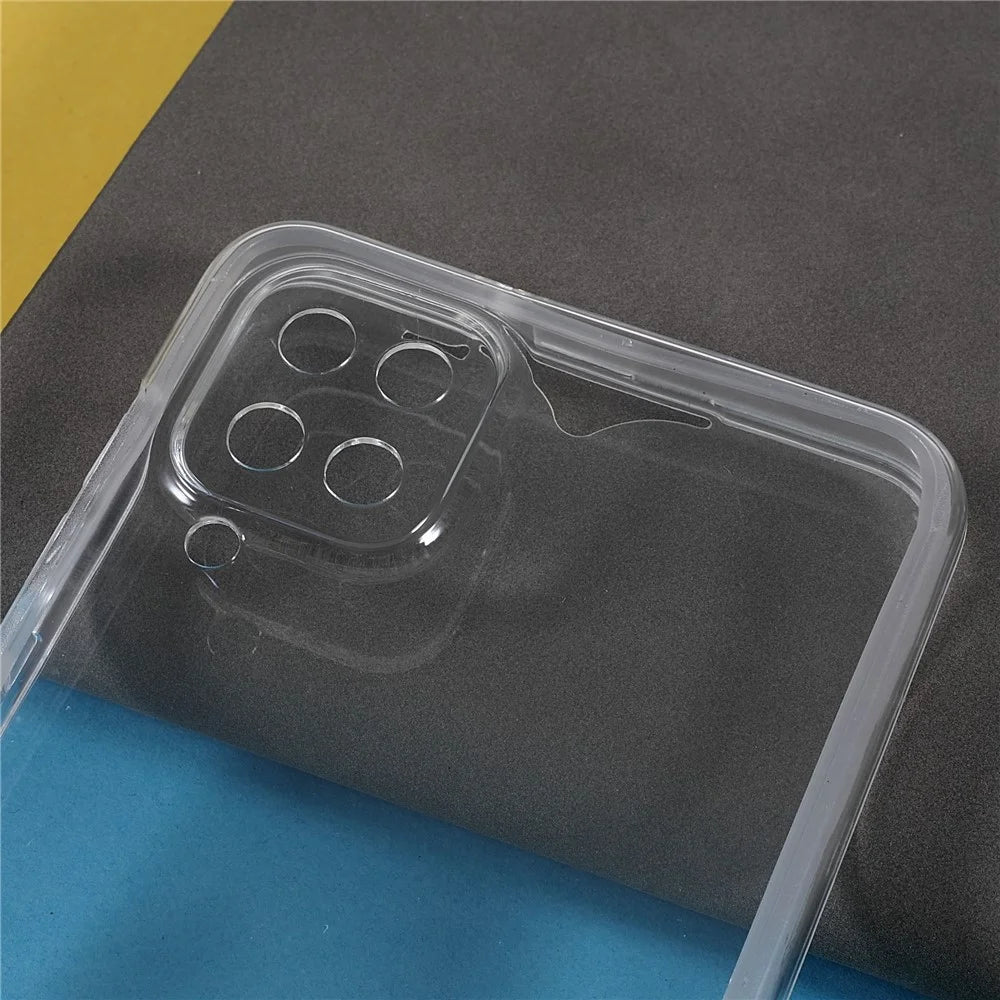 Anti-fingerprint Phone Case Detachable PC Back+PET Front Cover+TPU Edge Mobile Phone Shell for Samsung Galaxy A12 - 5