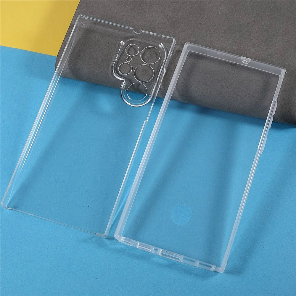 Dust-proof Smartphone Bag Covering Hard PC Back+PET Front Cover+TPU Edge Hybrid Mobile Phone Case for Samsung Galaxy S22 Ultra 5G - 7